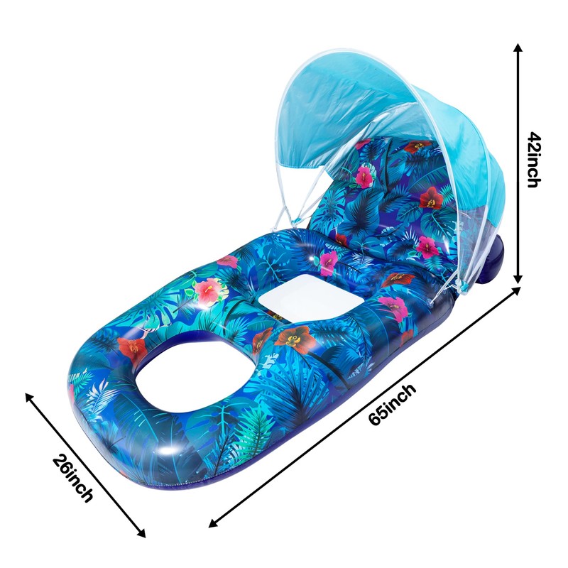 FindUWill Pool Floats with Canopy Adults - Extra Large Pool