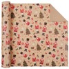 Aimyoo Nutcracker Kraft Christmas Wrapping Paper Jumbo Roll, Vintage Christmas