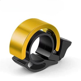 Bicycle Bell, 1 Count Waterproof & Not Easy To Rust Bicycle Bell, Crisp & Long Ringtone Mini Compact Portable Installation Bike Bell - Color: Golden, Specification: 1 count