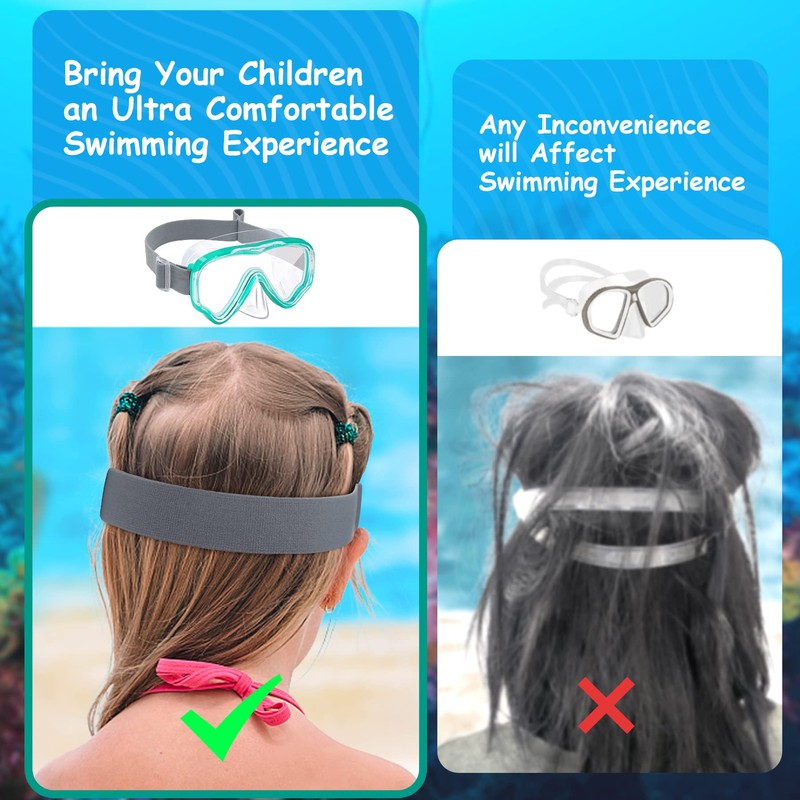 Vvinca Children's diving goggles with fabric strap