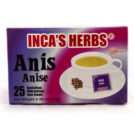 INCA'S FOOD All Natural Teas from Peru. (Anis, 25 gr.)
