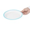 Restaurantware Compostable Paper Plates 100 Pack of 8.8 Inch Disposable