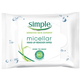 SIMPLE FACE Simple Kind To Skin Facial Care Micellar, white, 25 Count (Pack of 4)