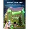 lemonlovely Permanent Outdoor Lights -RGB Eaves Lights 100FT with 50