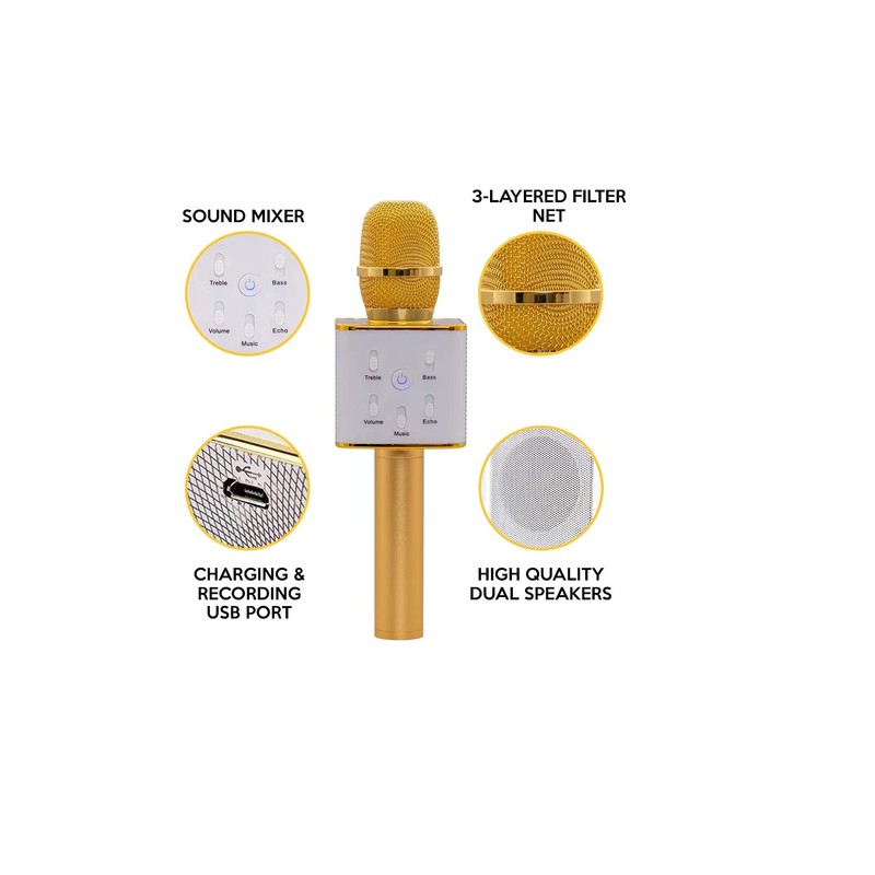 Funky Rico Wireless Karaoke Microphone (Black)