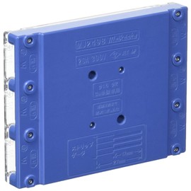 Meikosha MJ2498 Screwless Joint Box for VVF, 5 Branches, With Wiring Completion Display (Standard Color, Blue)