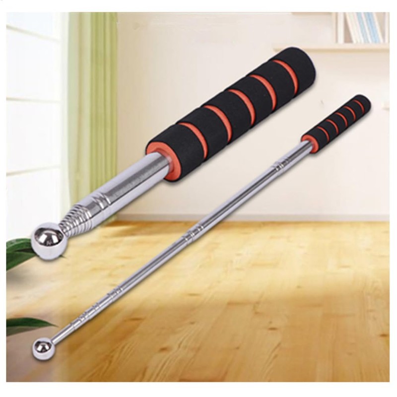 Handheld Flagpole, Flagpole Hardware Durable 2.5m Stainless Steel Telescopic Flagpolewith