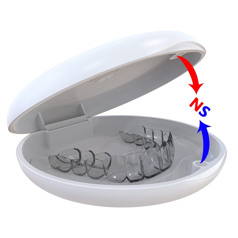 ZIZNBA (2 Pack) Retainer Case,Solid Orthodontic Retainer Case-White