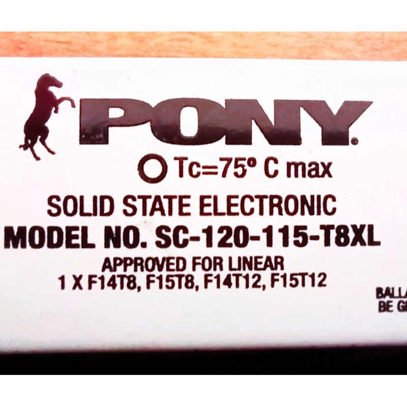 Fulham FLOURESCENT LAMP BALLAST F14/F15T8, FULHAM PONY SC-120-115-T8X
