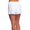 Maxine of Hollywood Women's Standard 3" Woven Swim Boardshorts, White,