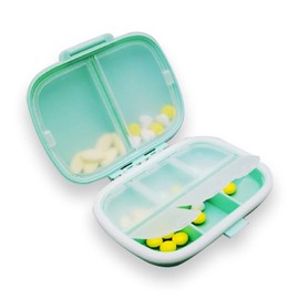 WUBAYI Travel Pill Box Organiser - Investment Pocket Pill Containers, 8 Compartment Pill Boxes, Portable Pill Case, Vitamin Travel Case Pill Holder - Airtight & Moistureproof