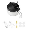 QWORK® Airbrush Cleaning Kit, Cleaning Pot with Holder, 5 Cleaning