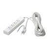 BUFFALO BSTAPST3420WH 3-Pin Power Tap, 4 Count, Standard, 2 Meters,