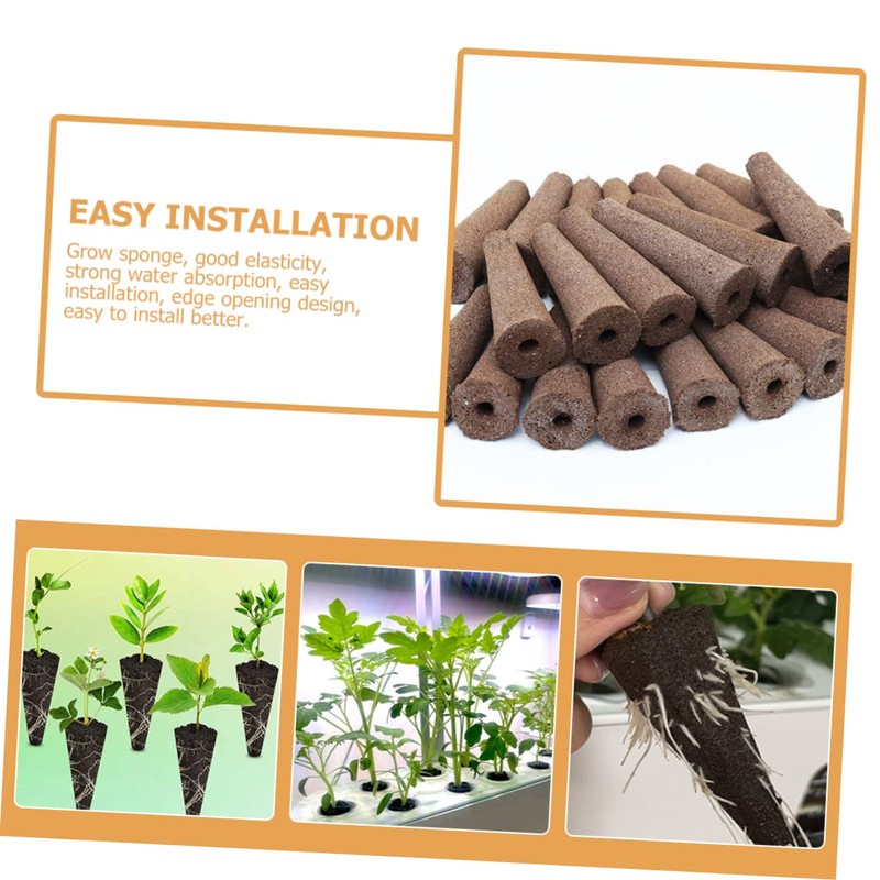 Totority 10Pcs Hydroponic Planting Sponges Soilless Grow Sponges for Germination
