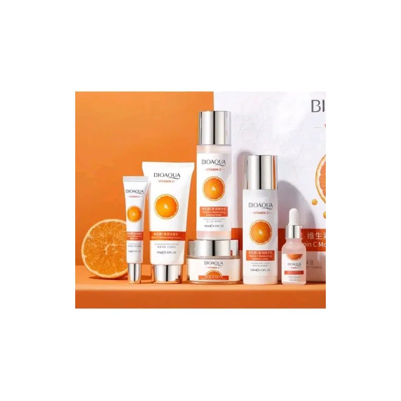 Set Skincare Cuidado Facial Vitamina C Desmancha 6pzs Nuevo