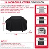 Tunansx 74.8 inch Grill Cover for for Weber Summit 600