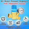 Upgraded RV Water Pressure Regulator, Water Pressure Regulator with Adjustable