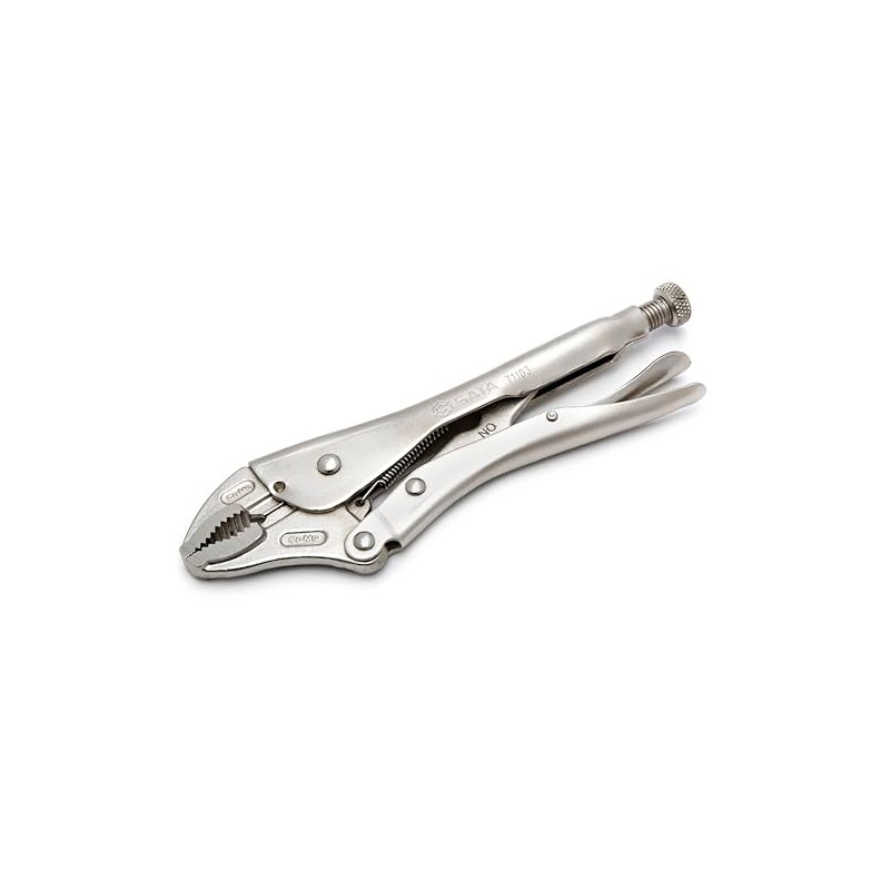 SATA ST71103ST Curved Jaw Locking Pliers with Nickel Plated Steel