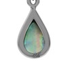 Silvershake Abalone Paua Shell Inlay White Gold Plated 925 Sterling