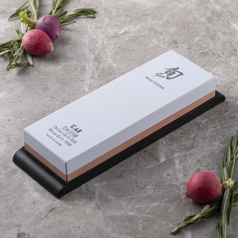 Shun Combination Whetstone for Knife Sharpening, 300 and 1000 Grit,