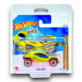 Hot Wheels Dune Daddy (Green, Pink & Brown) 5/10 HW Dirt - 2024-212/250 (Short Card) - includes a KLAS Car Keeper Protector Case - HTB28