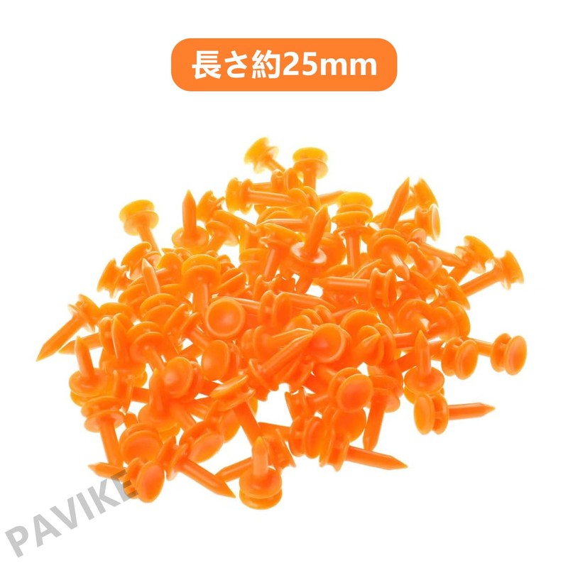 PAVIKE Golf Tee, Rubber Short Tee, 100 Pieces, Golf Accessories,