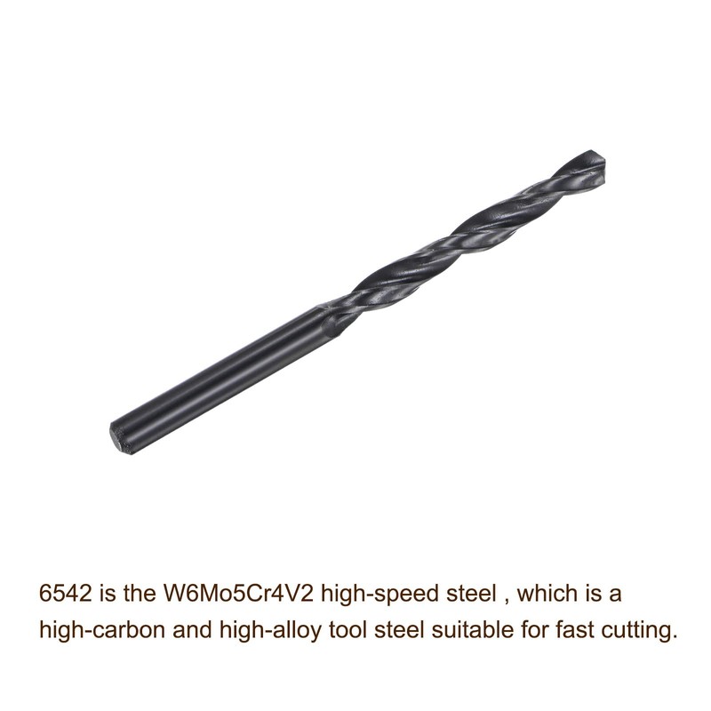 sourcing map 6542 High-Speed Steel Spiral Drill Bit Full Base