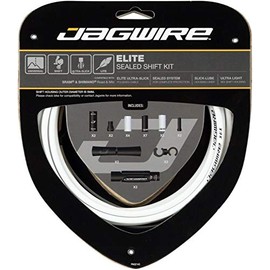 Jagwire Elite Unisex Adult Cables and Sleeves, White, One Size