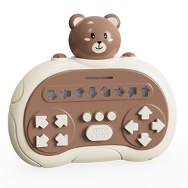 LUSTERMOON Fidget Game Toys Quick Push Game (Brown Bear)