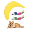 1 Piece Banana Cat Toy And 2 Pieces Mouse Toys,