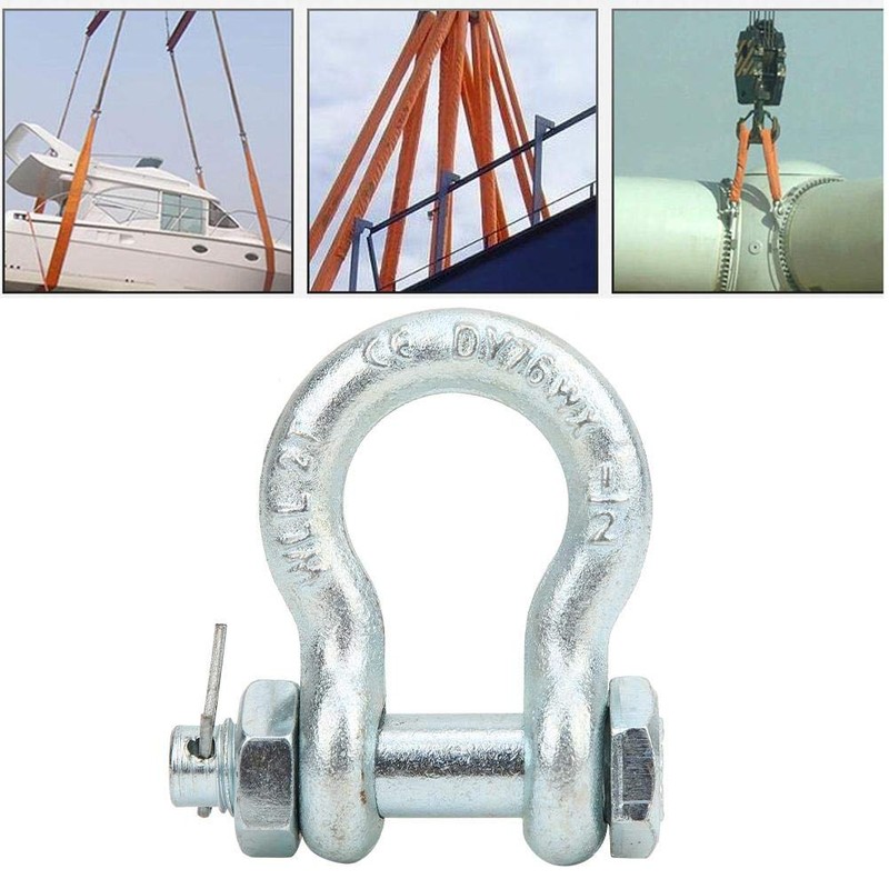 D Ring Anchor Shackle, G2130 Heavy Duty Alloy Steel Galvanized