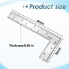 L Shaped Ruler Mini Measuring Tool 2 inch by 4