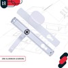 KOTARBAU® Door Handle Set 92 mm Long Plate White Profile