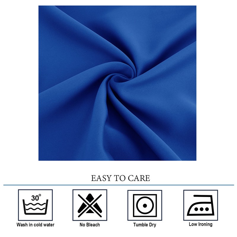 Diraysid Royal Blue Blackout Curtains for Bedroom and Living Room