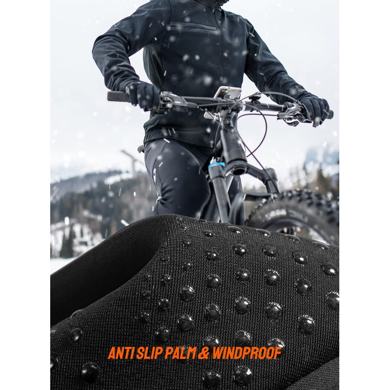 TRENDOUX Gloves Men Women Thick Warm Touchscreen Cycling Gloves Thermal