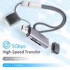 USB3.0 USB-C SD Card Reader, 2-in-1 Wansurs Aluminum Alloy Memory