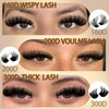 Wispy Lash Clusters 10-14mm D Curly Volume Mink Short Lashes