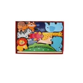 AolKee Animal Wooden Blocks, Montessori Toys for 1-3 Year Olds, Stacking Toys, Colour Sorting Toys, Educational Learning Present Gifts for 1 2 3 Year Olds Boys Girls