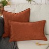 YOUR SMILE Set of 2 Chevron Chenille Pillow Covers with