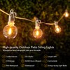 Brightown Outdoor String Lights, 50FT 25 G40 Bulbs Shatterproof Patio