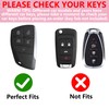 Simocky Key Fob Cover with Diamond Heart Keychain Car Key