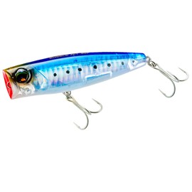 DUEL F1228-HIW Bubble Jet Sea Bass Fishing Lure, L-Blue, 3.5 inches (90 mm), Floating Fishing Tackle, Sardine