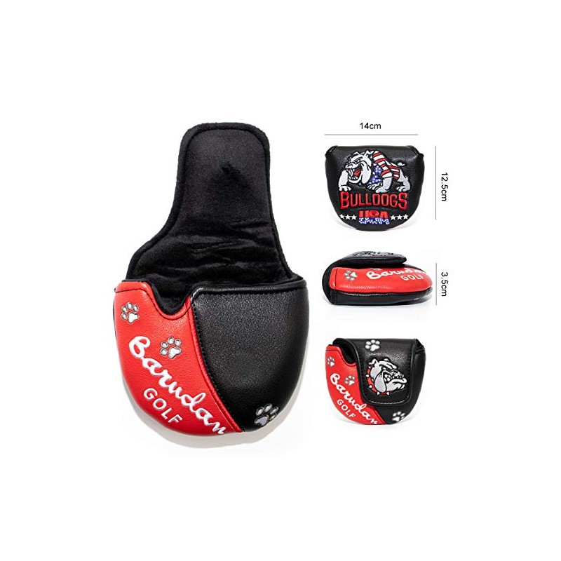 Putter Cover Headcover for Odyssey 2 Ball Magnetic Mallet Fits