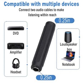 2PCS Audio Connector, 6.35mm (1/4 Inch) TRS/TS Female to Female Straight Adapter Joiner Coupler, Nickel-Plated Stereo Extender, for Guitar Microphone Headphone PA Speaker Instrument Patch Cables