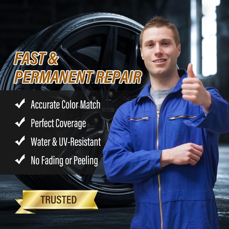 Rim Repair Kit Curb Rash, Wheel Scratch Repair Kit, Gloss