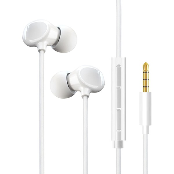 TC01 Ceramic Sleep Headphones Wired Earphones, Noise Blocking Wired Earbuds,
