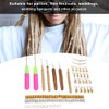Gancho de ganchillo para rastas, juego de 89 piezas de