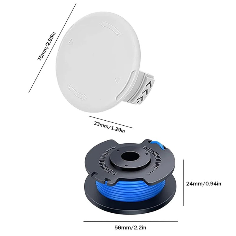 String Trimmer Replacement Spool for Hart Auto-Feed String Trimmer, for