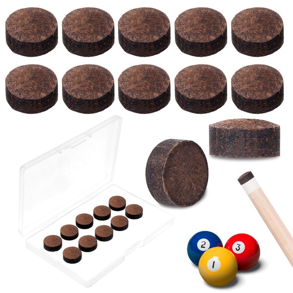 Mozeat Lens 10 Pieces Billiard Pool Cue Tips Pool Stick
