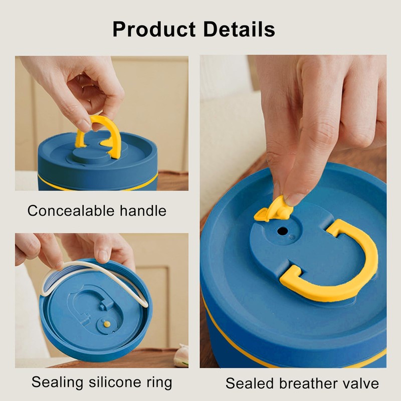 Stainless Steel Bento Box Adult Lunch Box,Portable Insulated Lunch Container